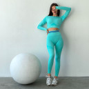 Спортивний одяг Легінси Бірюзові з Push-Up Ефектом Бірюзовий
