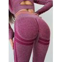 Спортивний одяг Легінси Бордові з Push-Up Ефектом Бордовий