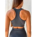 Спортивний одяг Топ Спортивний Сірий Сірий