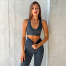 Спортивний одяг Топ Спортивний Сірий Сірий