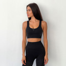 Спортивний одяг Топ Спортивний Чорний Чорний