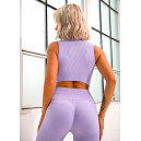 Спортивний одяг Легінси Лавандові в Рубчик з Push-Up Ефектом Фіолетовий
