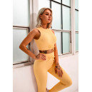 Sportswear Топ Спортивний Жовтий в Рубчик Yellow