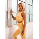 Sportswear Легінси Жовтий в Рубчик з Push-Up Ефектом Yellow