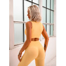 Sportswear Легінси Жовтий в Рубчик з Push-Up Ефектом Yellow