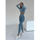 Sportswear Комплект Легінси з Push-Up Ефектом + Рашгард Синій Blue