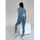 Sportswear Комплект Легінси з Push-Up Ефектом + Рашгард Синій Blue