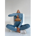 Sportswear Комплект Легінси з Push-Up Ефектом + Рашгард Синій Blue