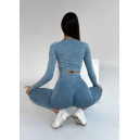 Sportswear Комплект Легінси з Push-Up Ефектом + Рашгард Синій Blue