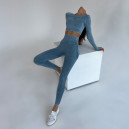 Sportswear Комплект Легінси з Push-Up Ефектом + Рашгард Синій Blue