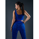 Спортивний одяг Комплект Легінси + Спортивний Топ Синій Cиній