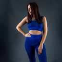 Спортивний одяг Комплект Легінси + Спортивний Топ Синій Cиній