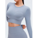 Спортивний одяг Комплект Легінси з Push-Up Ефектом + Рашгард Сірий Сірий