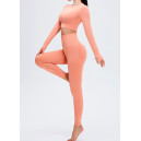 Sportswear Комплект Легінси з Push-Up Ефектом + Рашгард Персиковий Pink