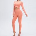 Sportswear Комплект Легінси з Push-Up Ефектом + Рашгард Персиковий Pink