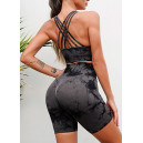 Shorts Спортивні Шорти Сіро Чорні з Push-Up Ефектом Grey