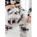 Спортивний одяг Легінси Чорно Білі з Push-Up Ефектом Чорний/білий