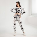 Спортивний одяг Легінси Чорно Білі з Push-Up Ефектом Чорний/білий