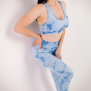 Спортивний одяг Топ Спортивний Небесно Голубий Блакитний