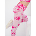 Спортивний одяг Легінси Біло Рожеві з Push-Up Ефектом Рожевий