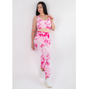 Спортивний одяг Легінси Біло Рожеві з Push-Up Ефектом Рожевий