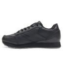 Кроссовки Reebok Classic Leather Black Grey С ФЛИСОМ Черный/серый