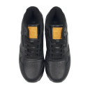 Кроссовки Reebok Classic Leather Black Grey С ФЛИСОМ Черный/серый