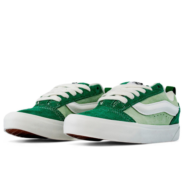 Vans Knu Skool Shoes Green White VN009QCGRN