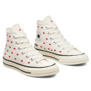 Sneakers Converse High Chuck 70 Embroidered Lips High Love Me Vintage White A01601C White/red