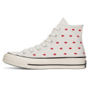 Sneakers Converse High Chuck 70 Embroidered Lips High Love Me Vintage White A01601C White/red