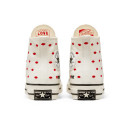Sneakers Converse High Chuck 70 Embroidered Lips High Love Me Vintage White A01601C White/red