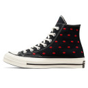 Sneakers Converse High Chuck 70 Embroidered Lips High Love Me Black A01600C Black/red