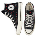 Sneakers Converse High Chuck 70 Embroidered Lips High Love Me Black A01600C Black/red