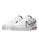 Кроссовки Nike Air Force 1 React White Black Red CD4366-100 Черный/белый