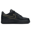 Кросівки Nike Air Force 1 Low Essential Black Gold Swoosh AO2132-005 Чорний