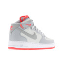 Кроссовки Nike Air Force 1 Mid Pure Platinum Wolf Grey Bright Crimson 315123-030 Серый