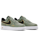 Кросівки Nike Air Force 1 Low '07 Double Swoosh Olive Gold Black DA8481-300 Оливковий