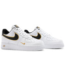 Кроссовки Nike Air Force 1 Low '07 Double Swoosh White Metallic Gold DA8481-100 Черный/белый