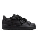 Кросівки Nike Air Force 1 Low Black Double Laces Чорний