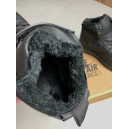 Кроссовки Nike Air Force 1 High Boot Triple Black Winter З ХУТРОМ Черный