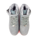 Кросівки Nike Air Force 1 High Grey Red Suede Winter С МЕХОМ Сірий
