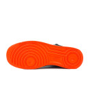 Кросівки Nike Air Force 1 High Grey Red Suede Winter С МЕХОМ Сірий