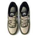 Кроссовки Nike Air Force 1 Low Khaki Beige Black Оливковый
