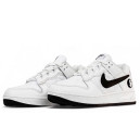 Кроссовки Nike Air Force 1 low In Yan White Black Winter С ФЛИСОМ Черный/белый