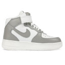 Кросівки Nike Air Force 1 High Grey White Winter С МЕХОМ Білий/сірий