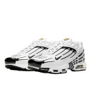 Кросівки Nike Air Max Plus 3 Leather White Black CK6716-100 Чорний/білий