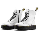Ботинки Dr. Martens Jadon Smooth Leather Boots Zip White Белый