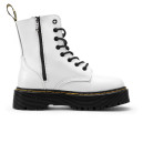 Ботинки Dr. Martens Jadon Smooth Leather Boots Zip White Белый