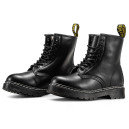 Черевики Dr. Martens 1460 Smooth Leather Lace Up Boots Black З ХУТРОМ Чорний