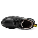 Черевики Dr. Martens 1460 Smooth Leather Lace Up Boots Black З ХУТРОМ Чорний